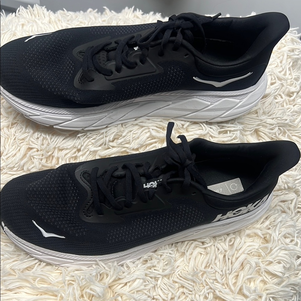 Hoka One Arahi 7 Men's Running Shoes Black White Size 12.5 2E EE